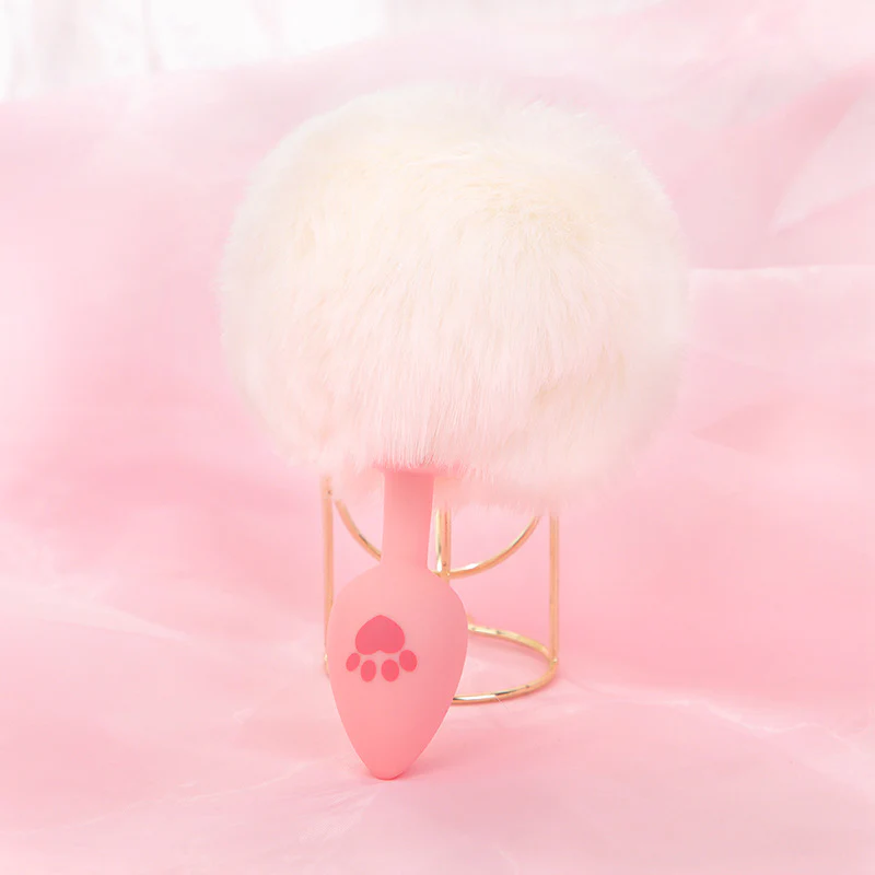 GLOWING RABBIT FOX TAIL ANAL PLUG HA2780