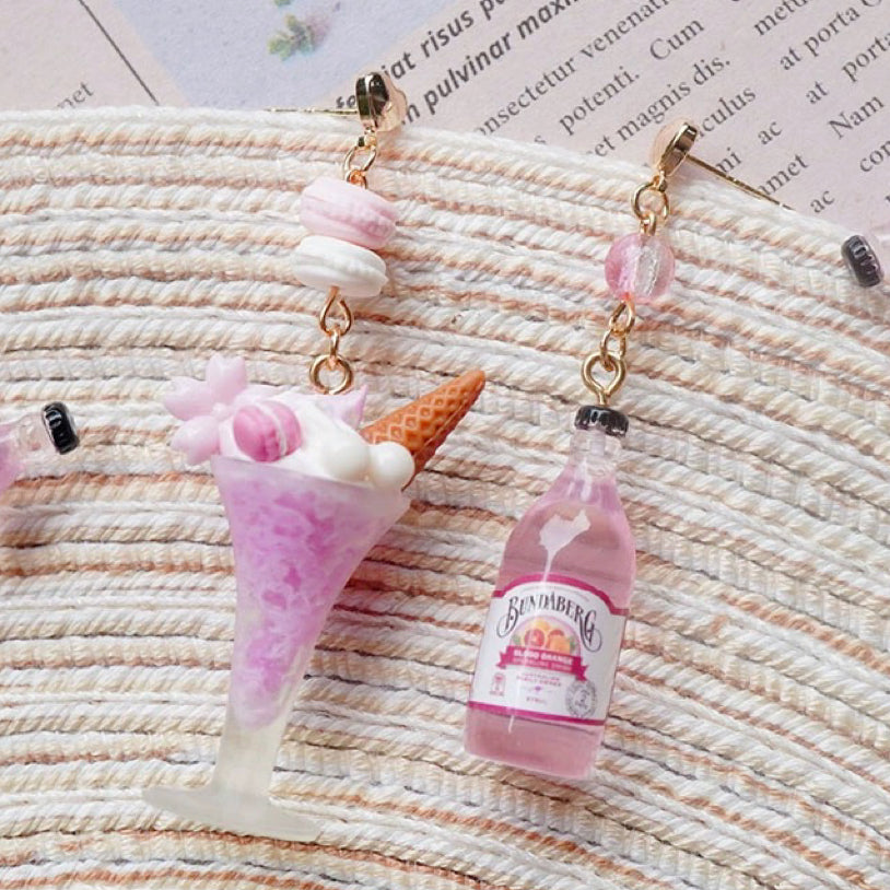 Ice cream stud earrings HA2029