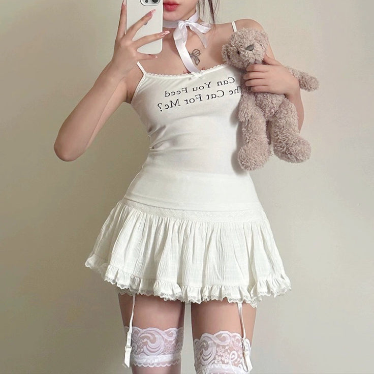 White tube top camisole HA2139
