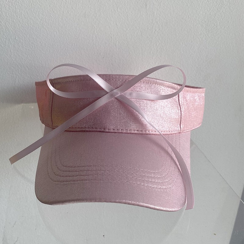 Ribbon beanie sun visor hat HA1755