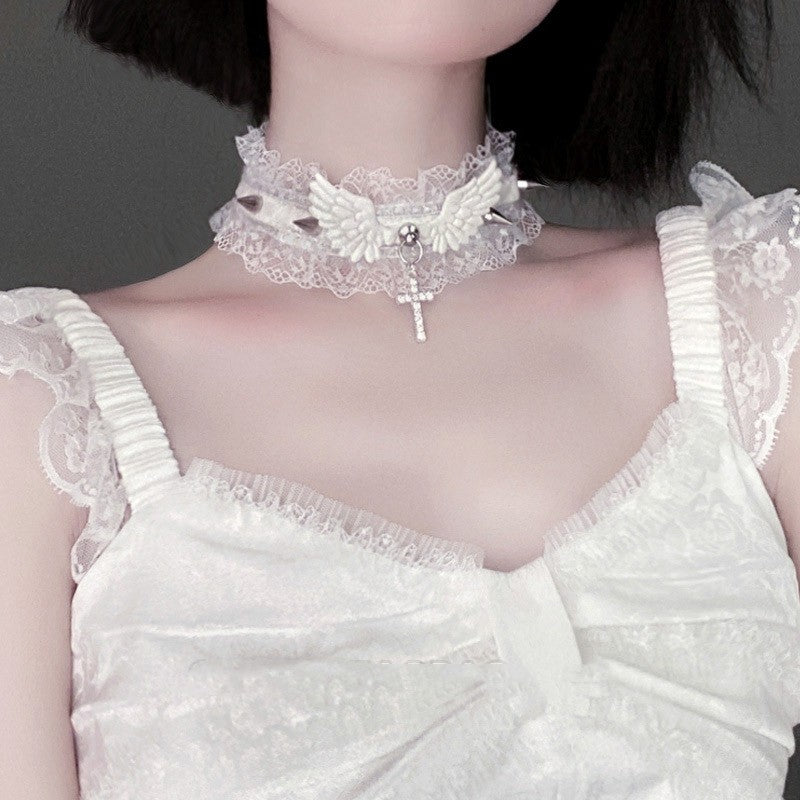 Angel Wings Necklace Clavicle Accessories HA1914