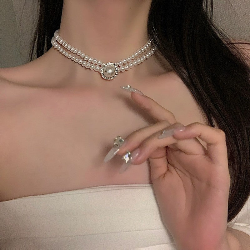 Double Pearl Necklace HA1820
