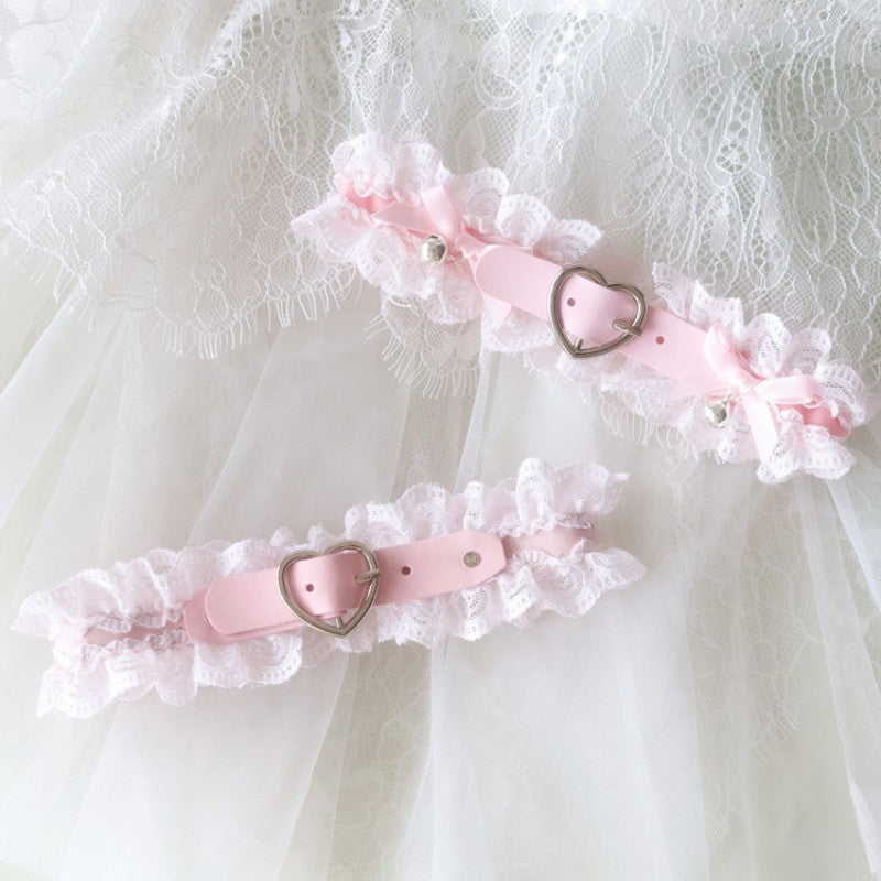 Pink Heart Choker Necklace HA2062