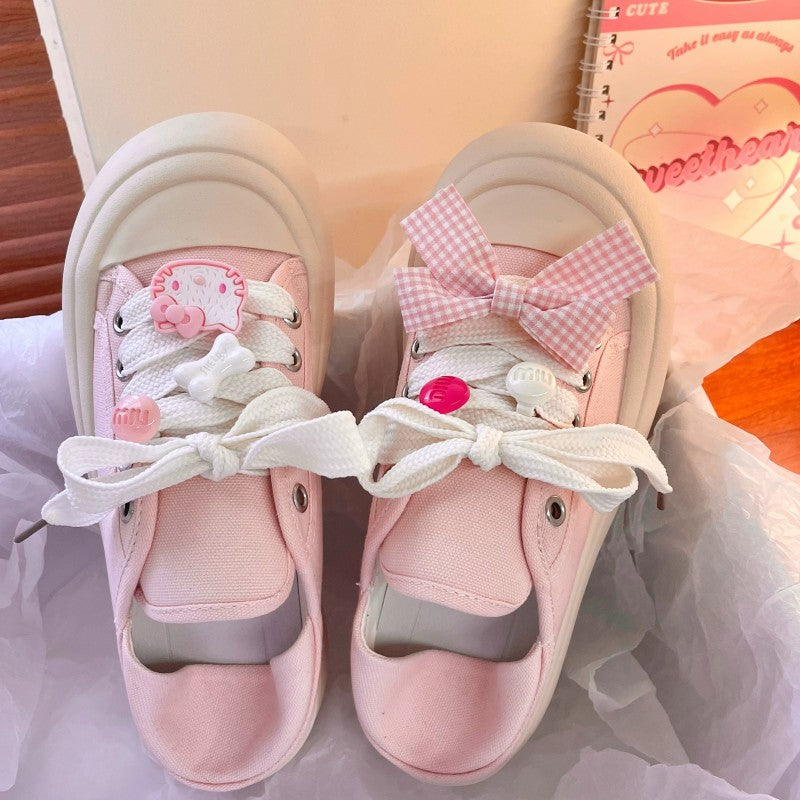 Ugly cute big head white shoes HA1925