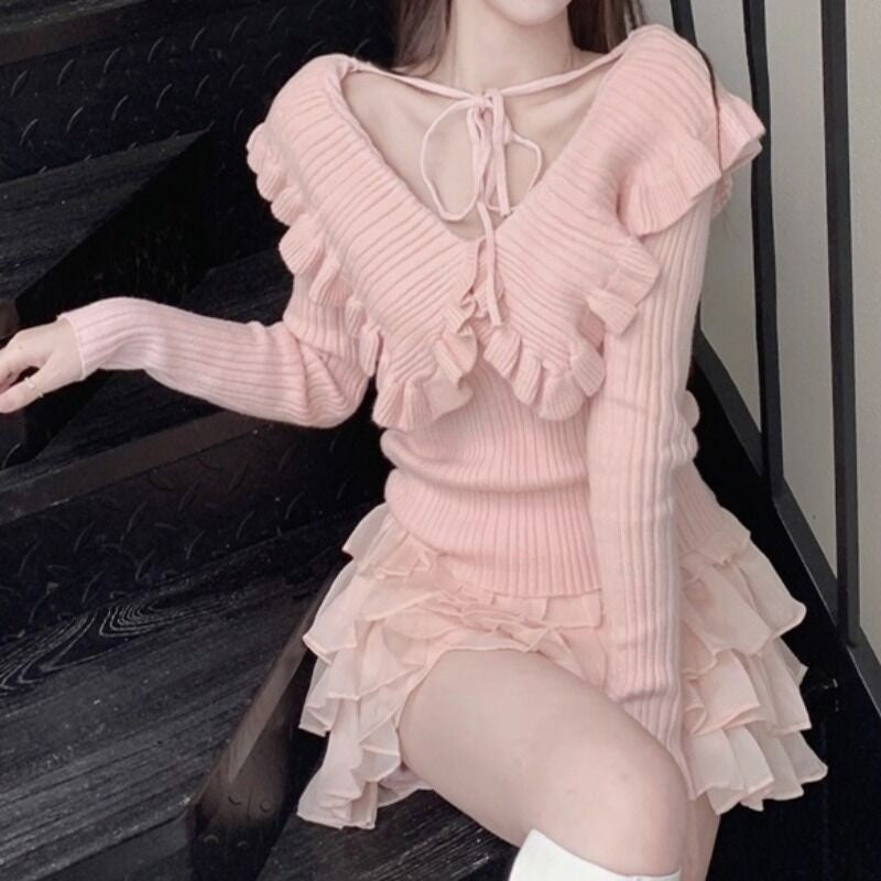 Sweet Knit Long Sleeve Top HA1479