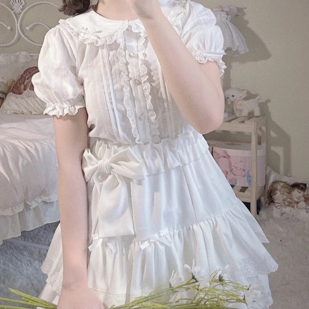 Cute lace cake A-line skirt HA1155