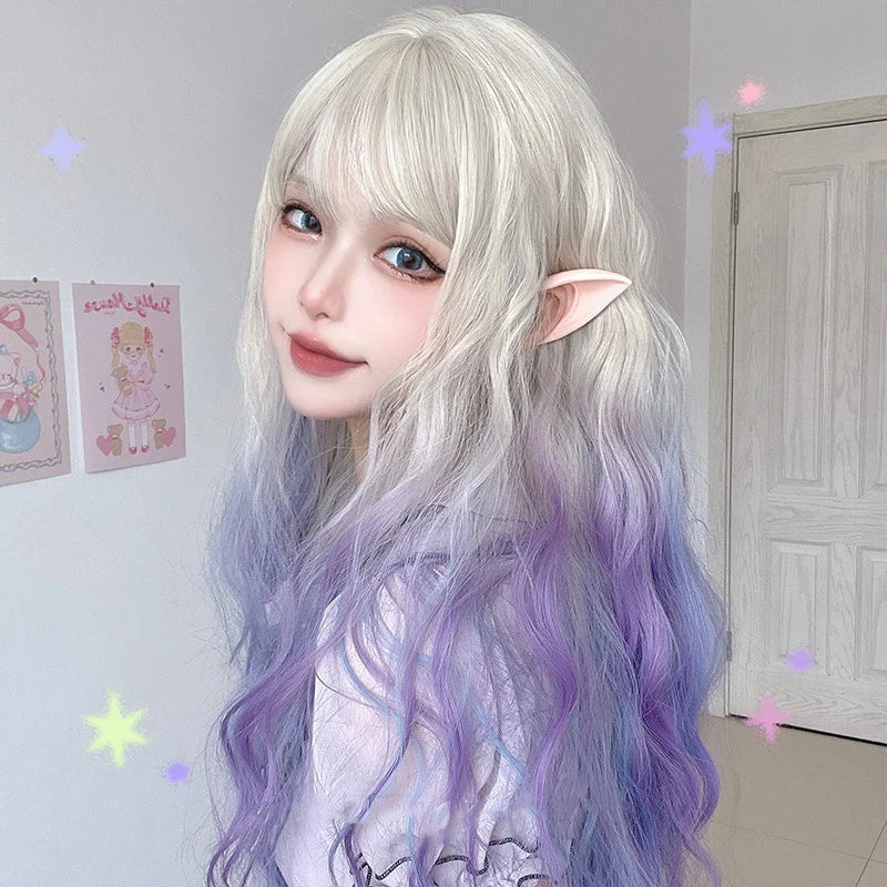 Gradient cute lolita long curly hair HA0893