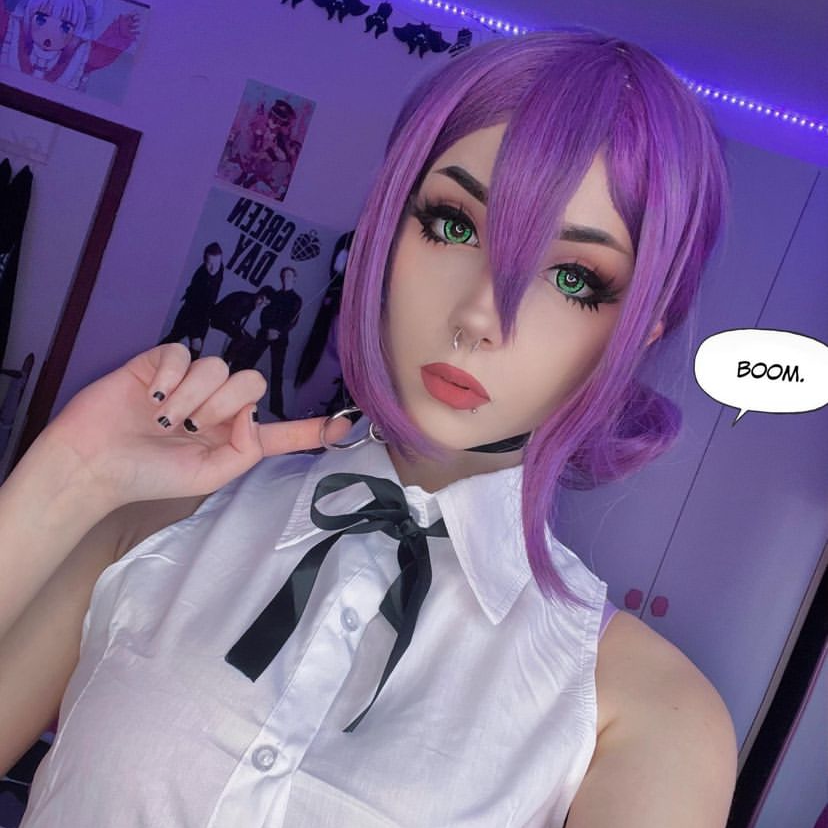 Chainsaw Man Reese cos wig๏ผReviewer 01๏ผ HA0782
