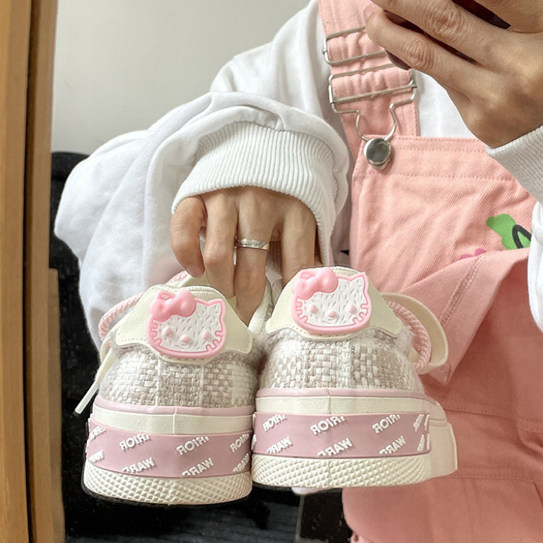 Pink Canvas Hellokitty Shoes HA1175