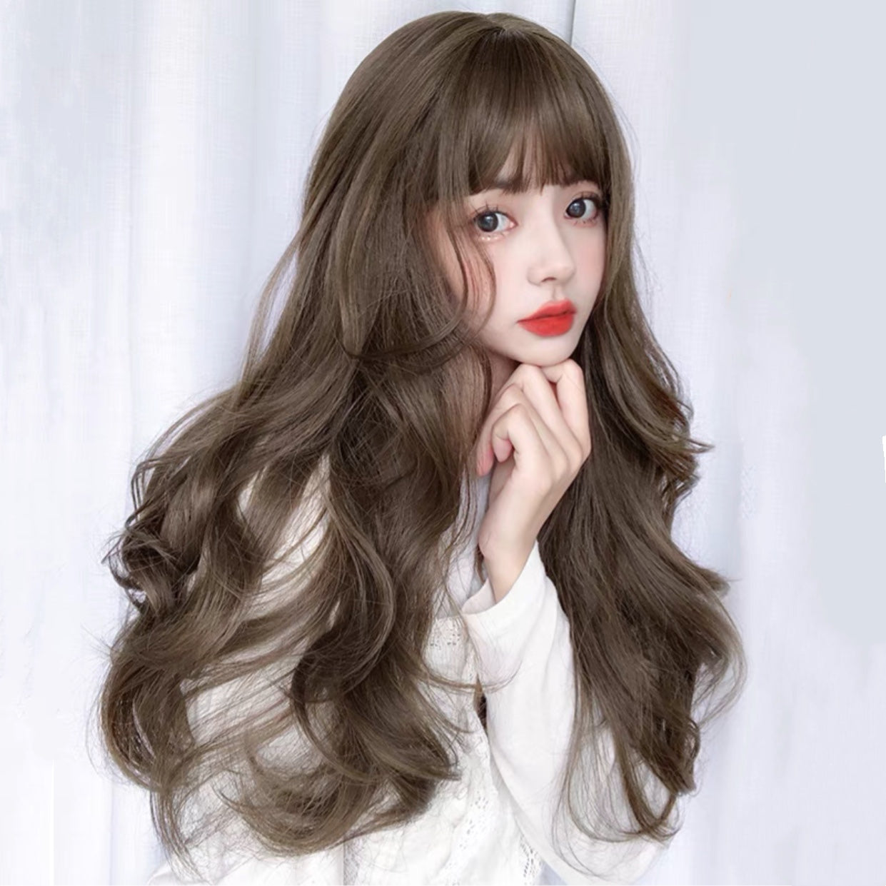 Curly hair wig with big wavy hairstyle HA0058