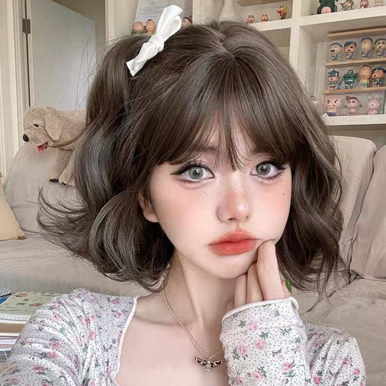 Wool curly short wig HA1411