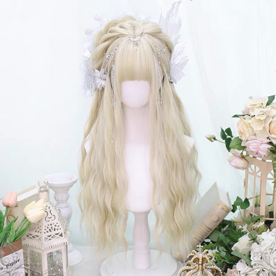 Natural water ripple long curly wig HA1448