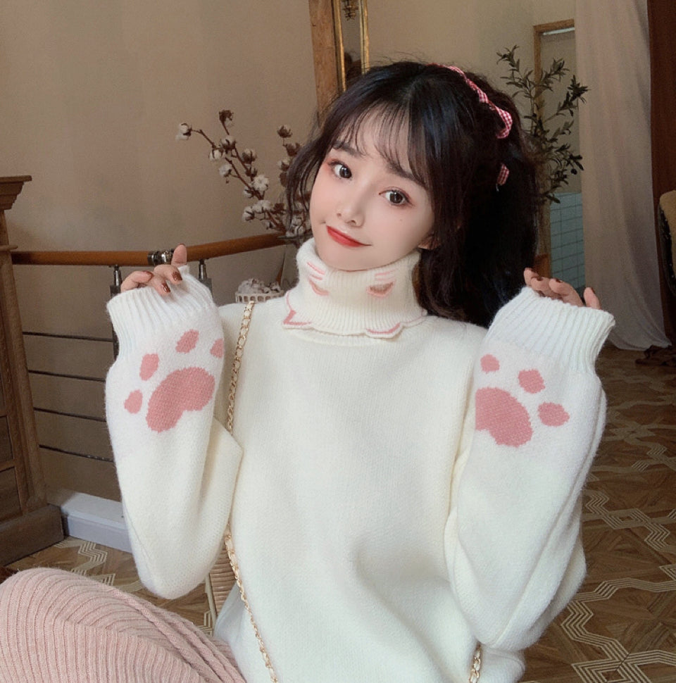 Cartoon embroidery soft girl sweater HA1491