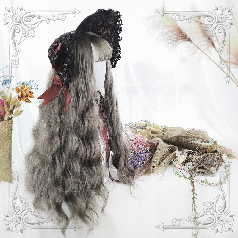 Mori soft girl water pattern curly wig ha0468