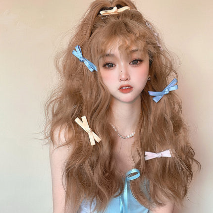 Curly bangs wig fluffy long curly hair HA0883