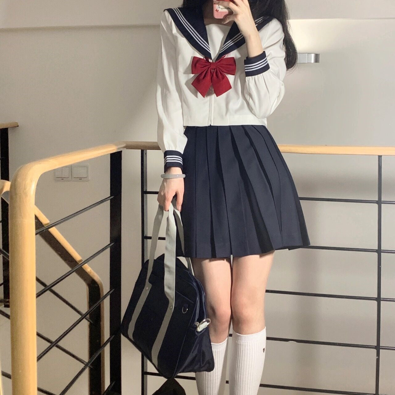 Sailor suit jk uniform skirt suit HA1118