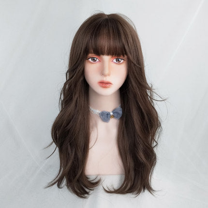 Lazy long curly hair big waves HA0141