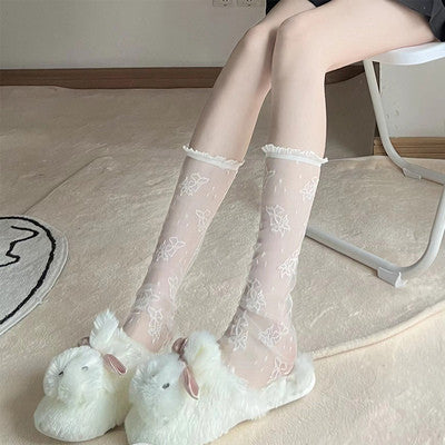 Sweet and cute medium tube stockings HA1075