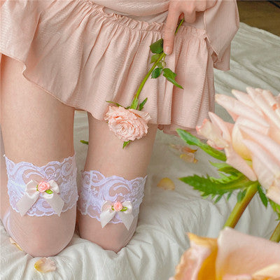 Lace Translucent Over-the-Knee Socks HA0531