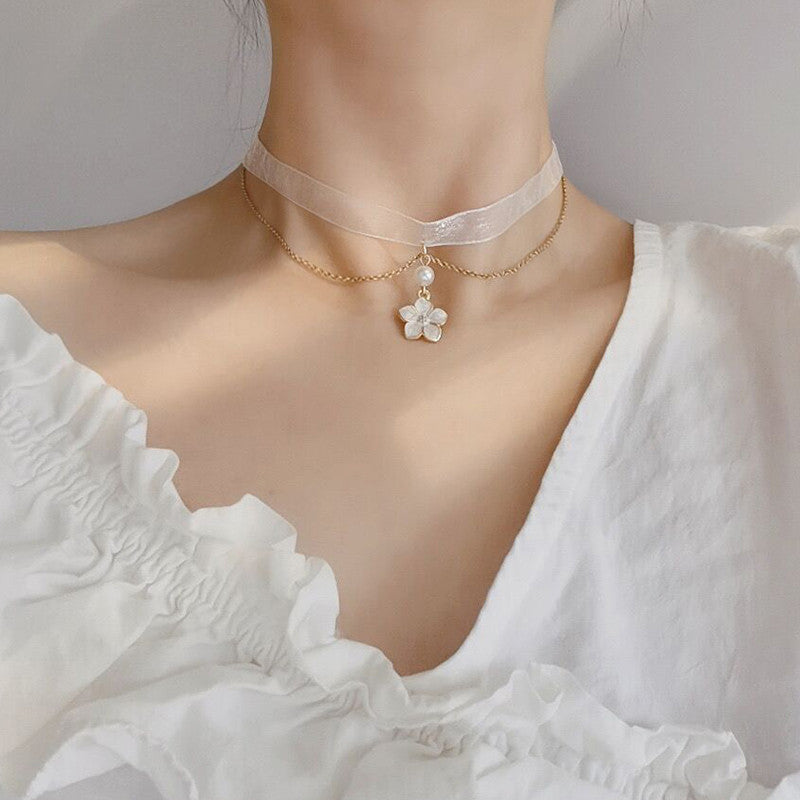 Super fairy collarbone chain women's necklace HA1209