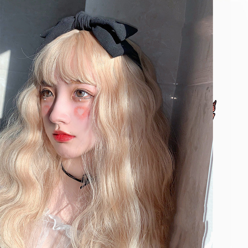 Everyday Cream Gradient Medium Length Curls HA0166