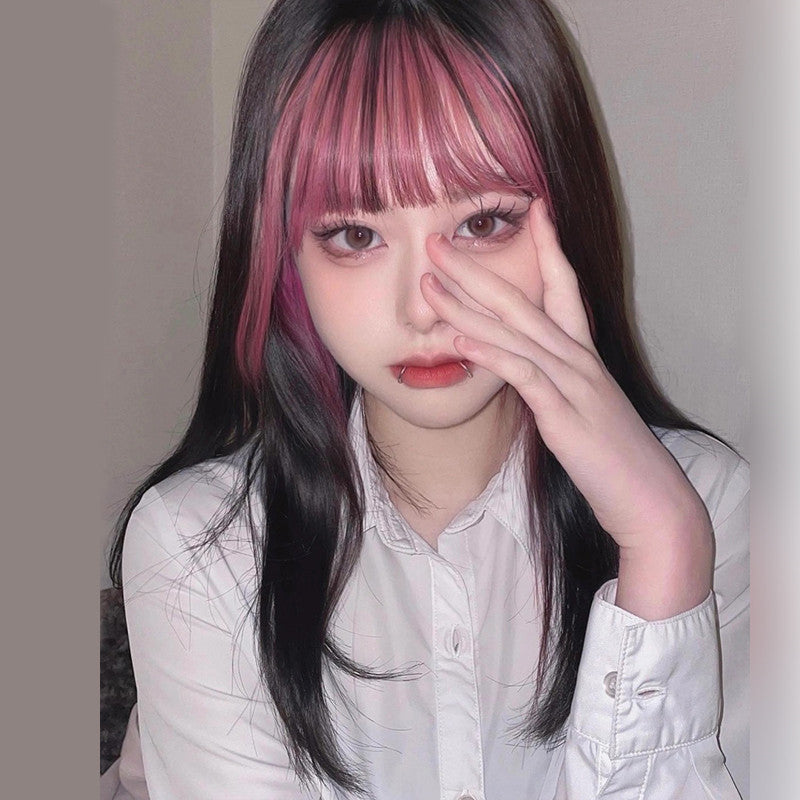 Pink Black Gradient Wig HA0582