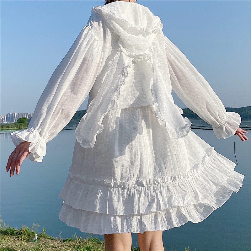 Cute Hooded Rabbit Ear Cardigan HA0355