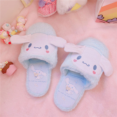 Plush big ears home cute warm shoes HA0859