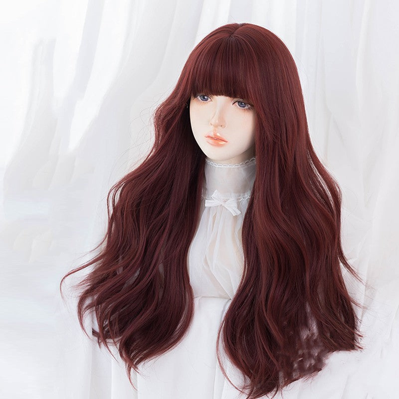 Red Big Wave Long Curly Wig HA1241