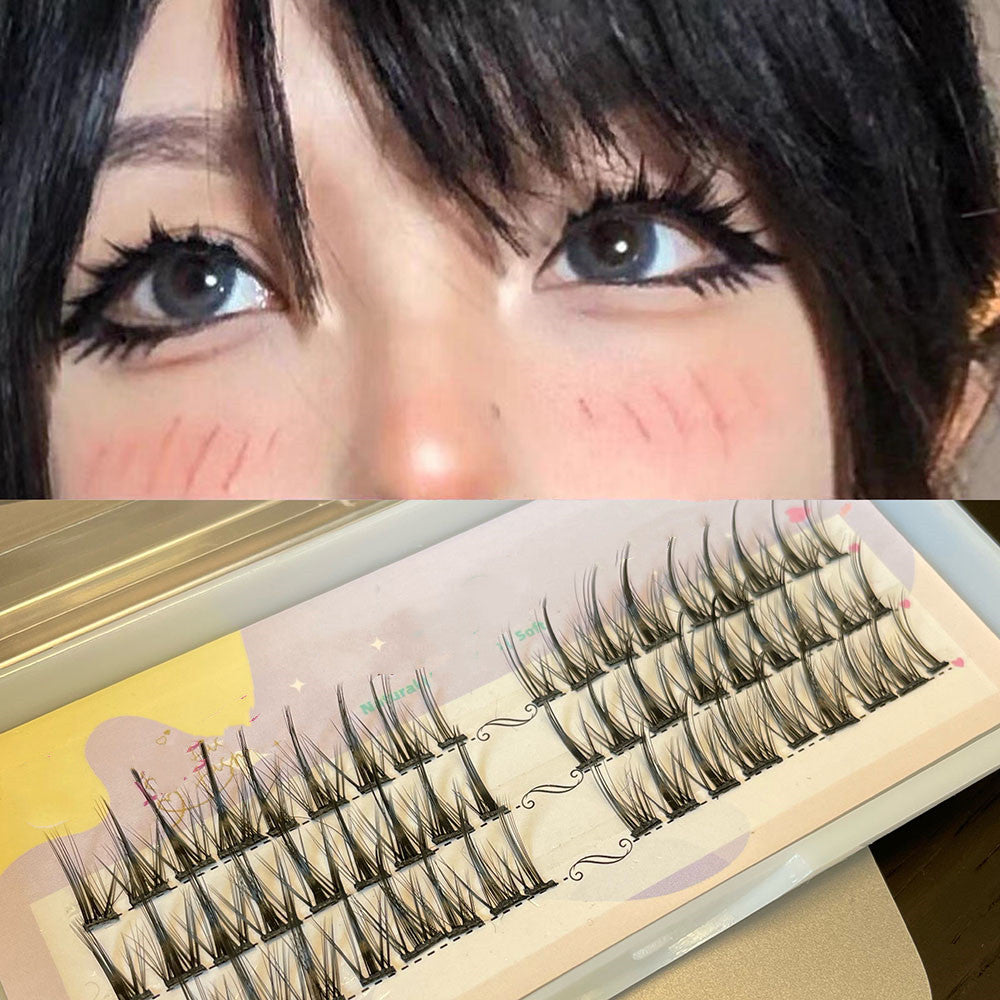 Mink Hair Segmented Little Devil False Eyelashes HA0651