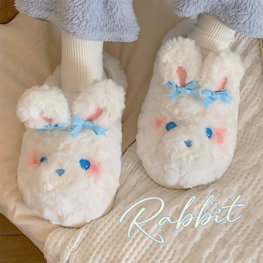Girl Heart Rabbit Cotton Slippers HA1346