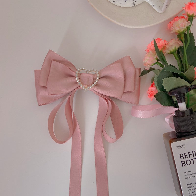 Bow Ribbon Heart Hair Clip HA1450
