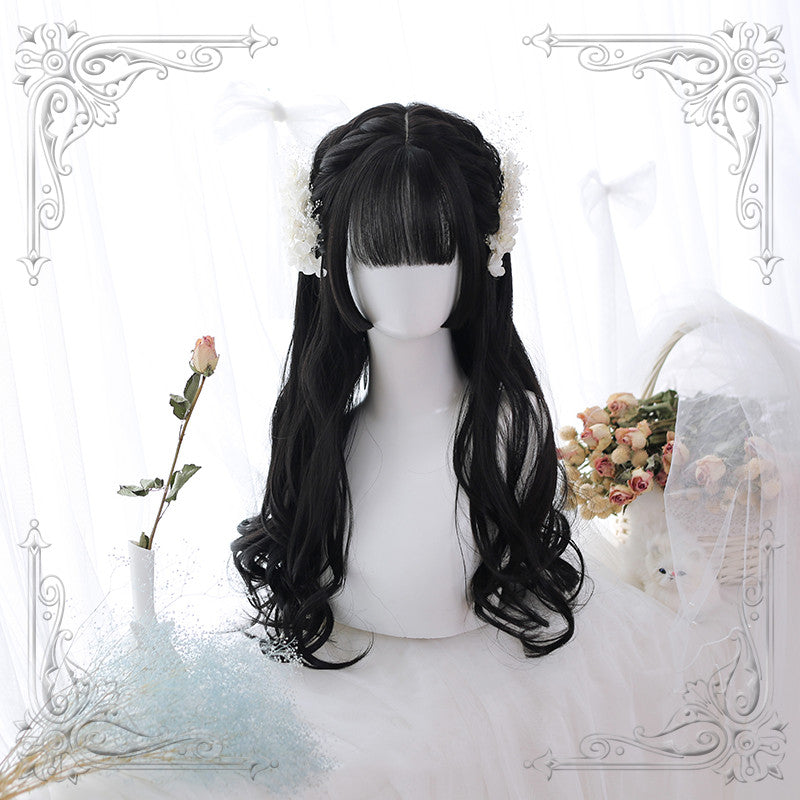 Ji Fa bangs long curly wig HA0462