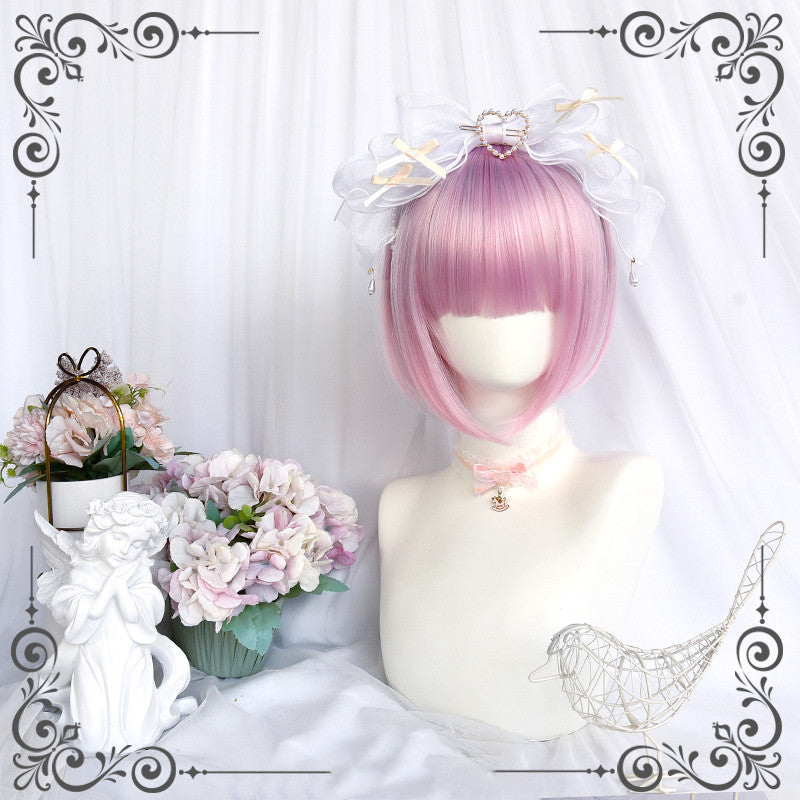 Pink Detachable Ponytail Wig HA0429
