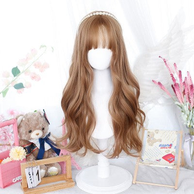 Natural gentle long curly wig HA1370