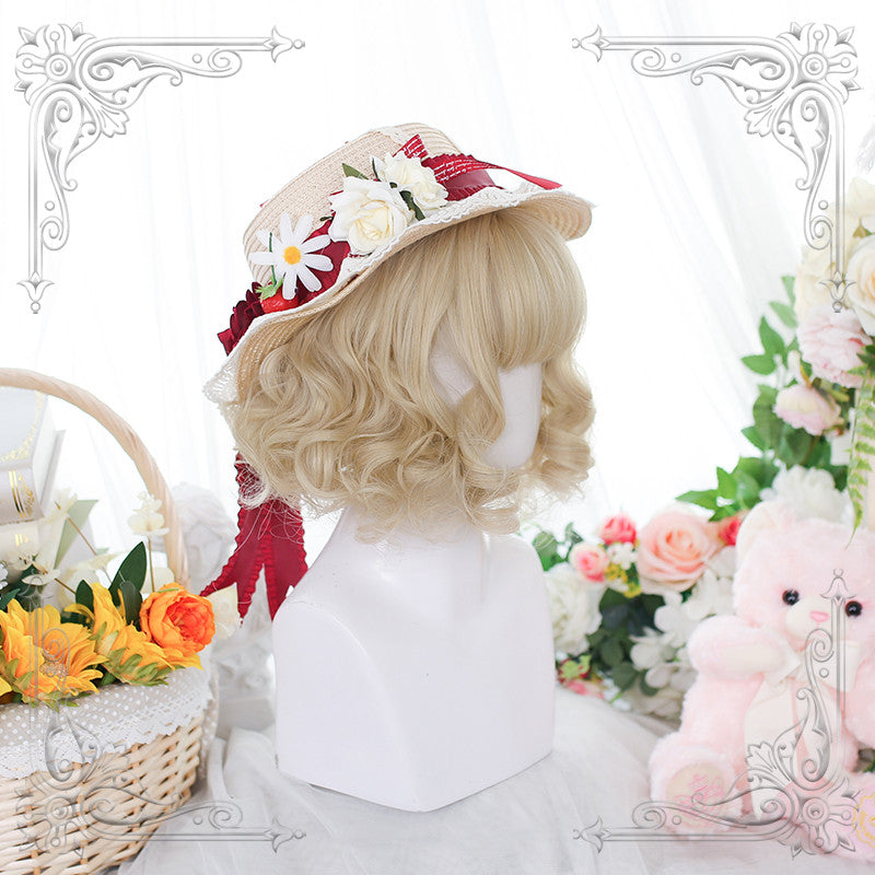 Cute female curly natural short curly hair HA0776