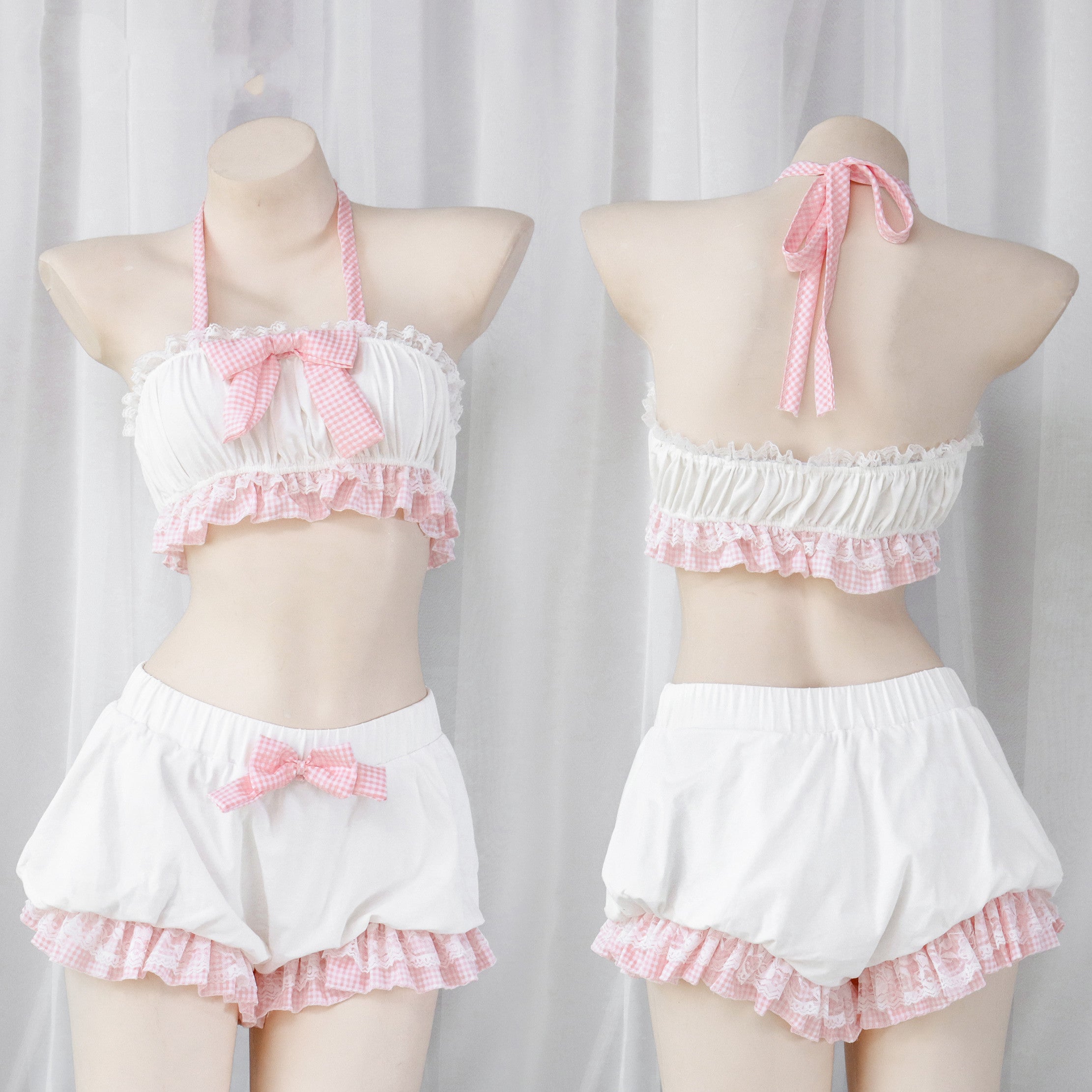Bow bloomers tube top set HA0703