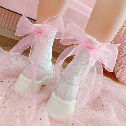 Bow socks HA0376