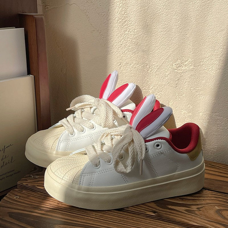 Pink rabbit white shoes HA1477