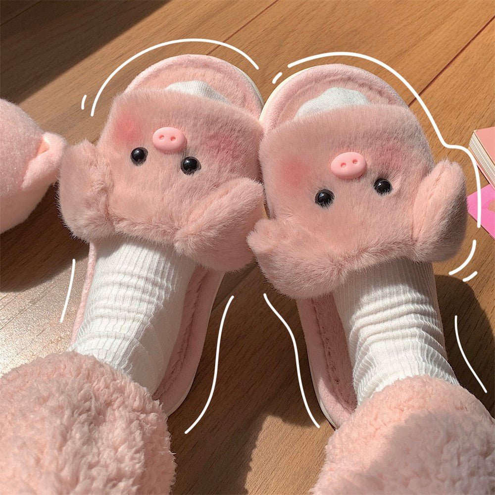 Soft cute piggy cotton slippers HA1347