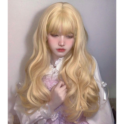 Mosaic Jinqi bangs long curly hair HA0871