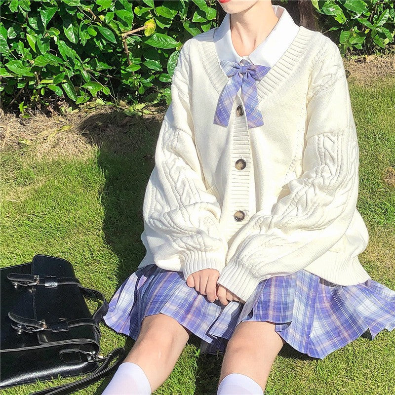 Sweater knitted cardigan jacket HA1294