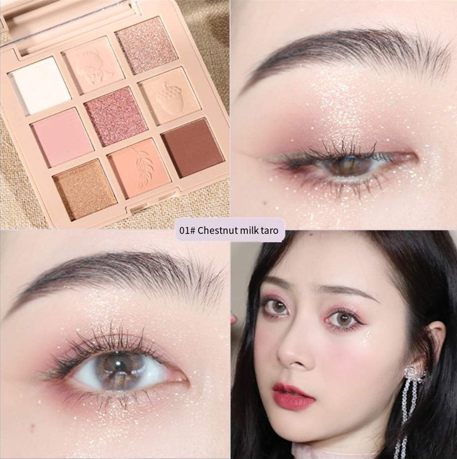 Nine-color pearlescent matte shadow plate HA0115