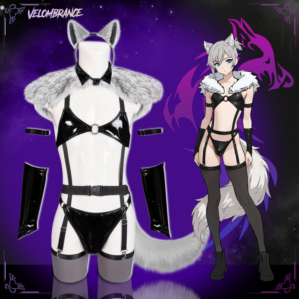 Feral Wolf Cosplay Outfit（9-Piece Set) AS41