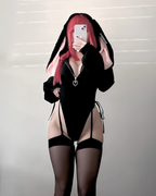Black bunny ear Bodysuit KO64-B