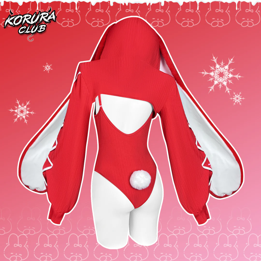 Cosplay Christmas Floppy Bunny Jumpsuit KO118