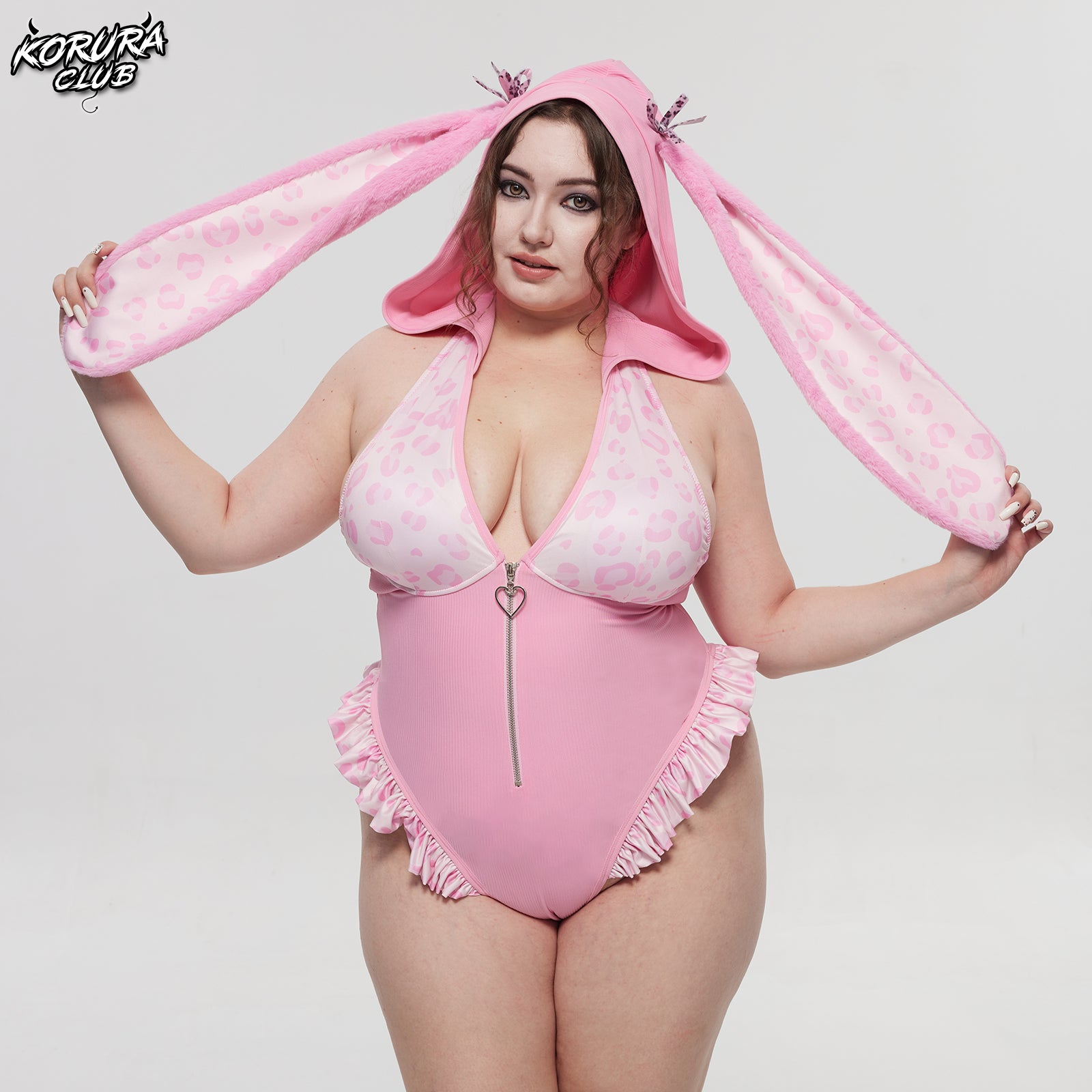 Pre-sale Cosplay Leopard Print Bunny Lingerie KO141