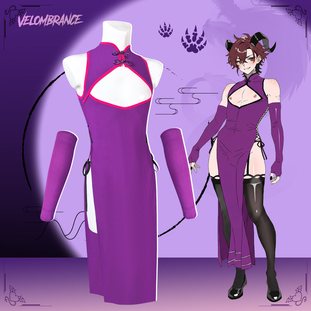 Dragon Demon Cheongsam (4-Piece Set） AS57