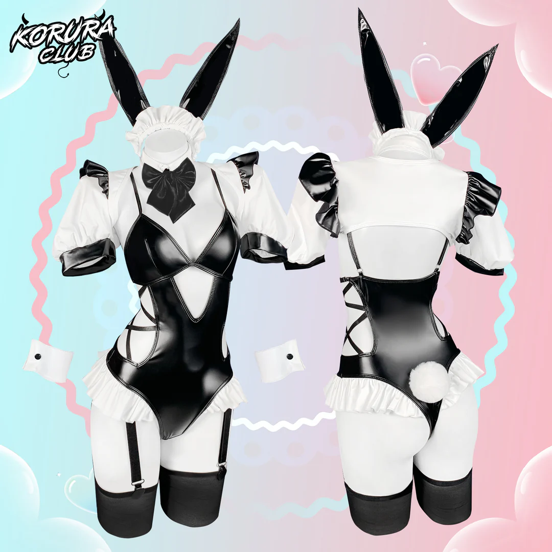 Cosplay Pink Bunny Maid Lingerie KO137