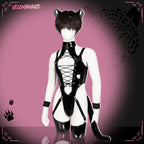 Cosplay Leopard Outfit （4-Piece Set) AS40